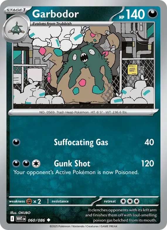 Garbodor (Master Ball Pattern) #60 – White Flare