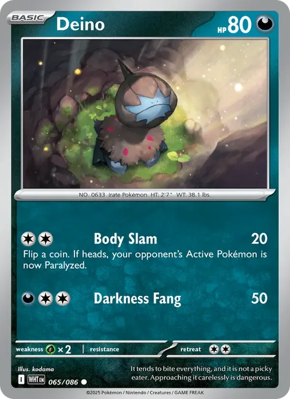 Deino (Master Ball Pattern) #65 – White Flare