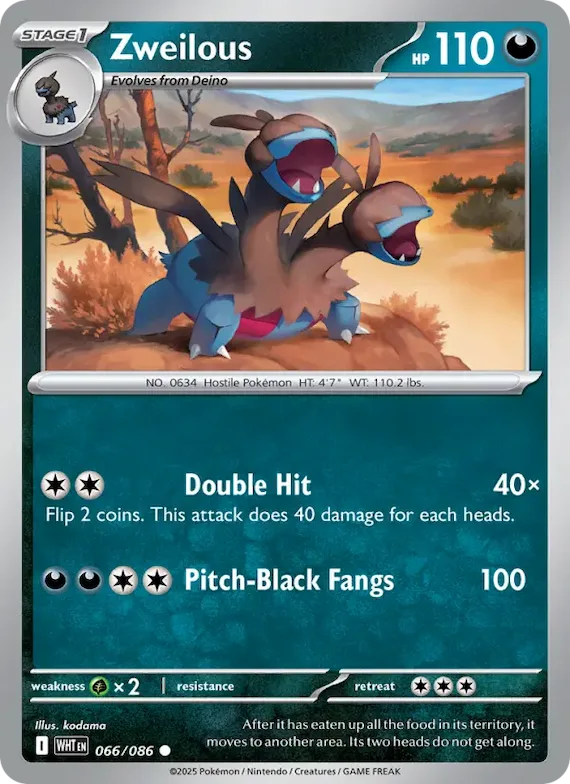 Zweilous (Master Ball Pattern) #66 – White Flare