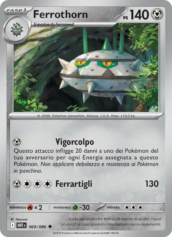 Ferrothorn (motivo Master Ball) 69 – Fuoco Bianco