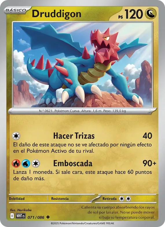 Druddigon (motivo Master Ball) 71 – Llama Blanca