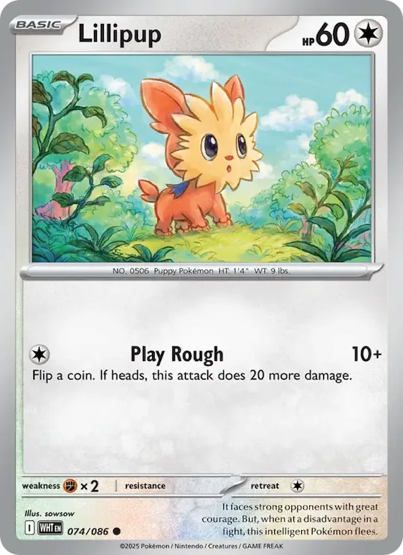 Lillipup (Master Ball Pattern) #74 – White Flare