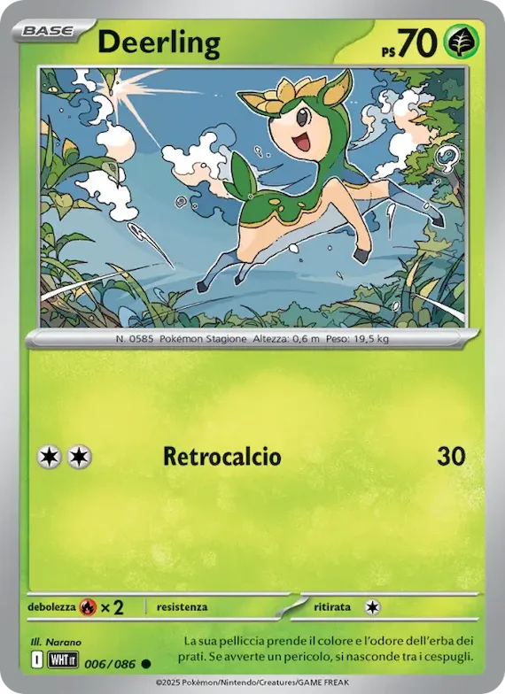 Deerling (motivo Poké Ball) 6 – Fuoco Bianco