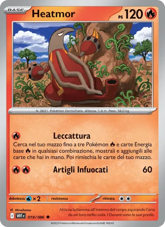 Heatmor (motivo Poké Ball) 19 – Fuoco Bianco