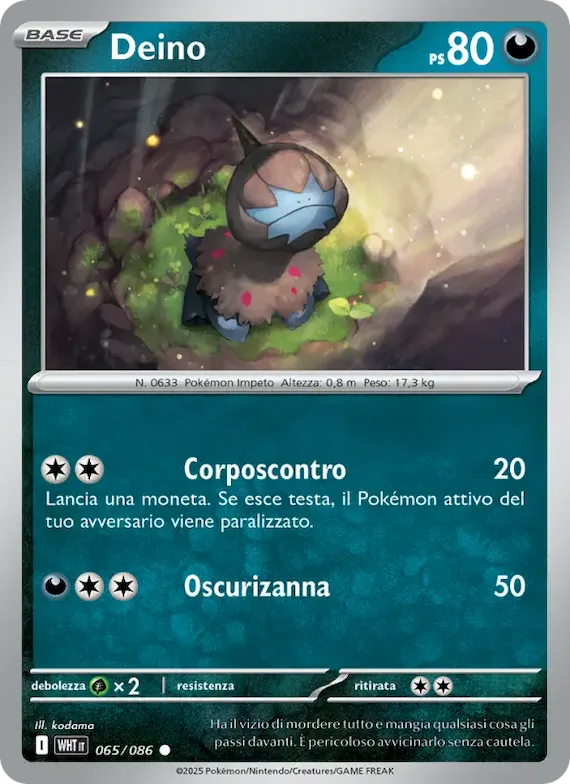 Deino (motivo Poké Ball) 65 – Fuoco Bianco