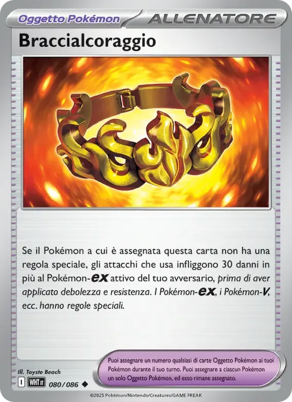 Braccialcoraggio (motivo Poké Ball) 80 – Fuoco Bianco