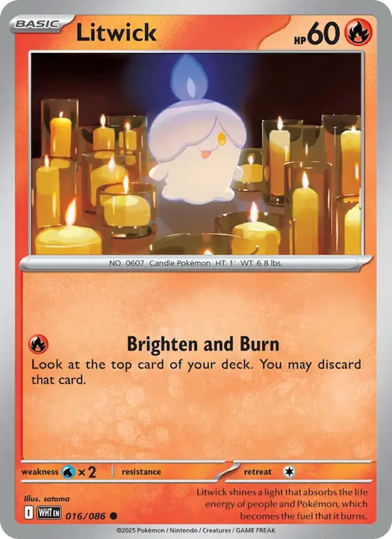 Litwick (Master Ball Pattern) #16 – White Flare