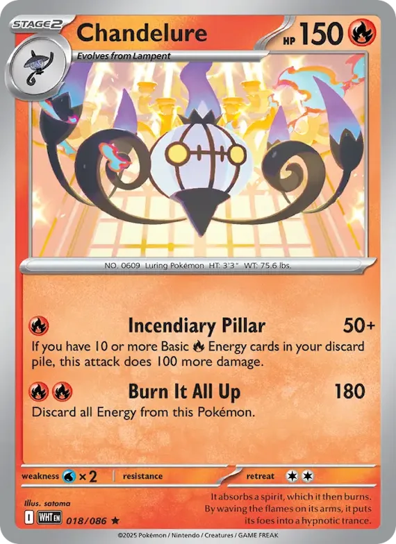 Chandelure (Master Ball Pattern) #18 – White Flare