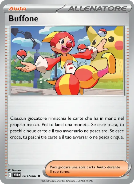 Buffone (motivo Poké Ball) 83 – Fuoco Bianco