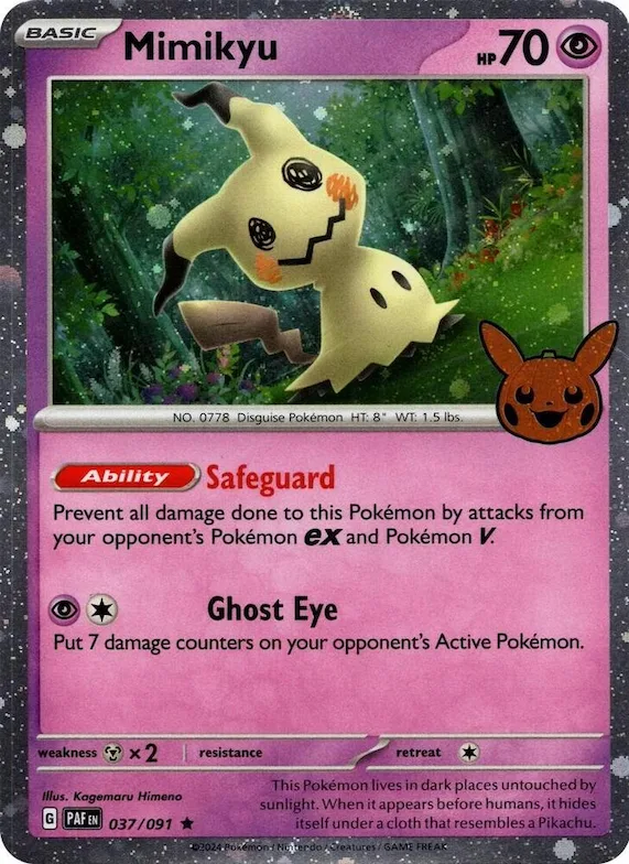 Mimikyu (Cosmos Holo) #37 – Trick or Trade BOOster Bundle 2024