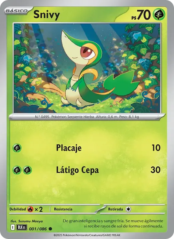 Snivy (motivo Master Ball) 1 – Fulgor Negro
