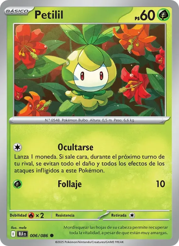 Petilil (motivo Master Ball) 6 – Fulgor Negro