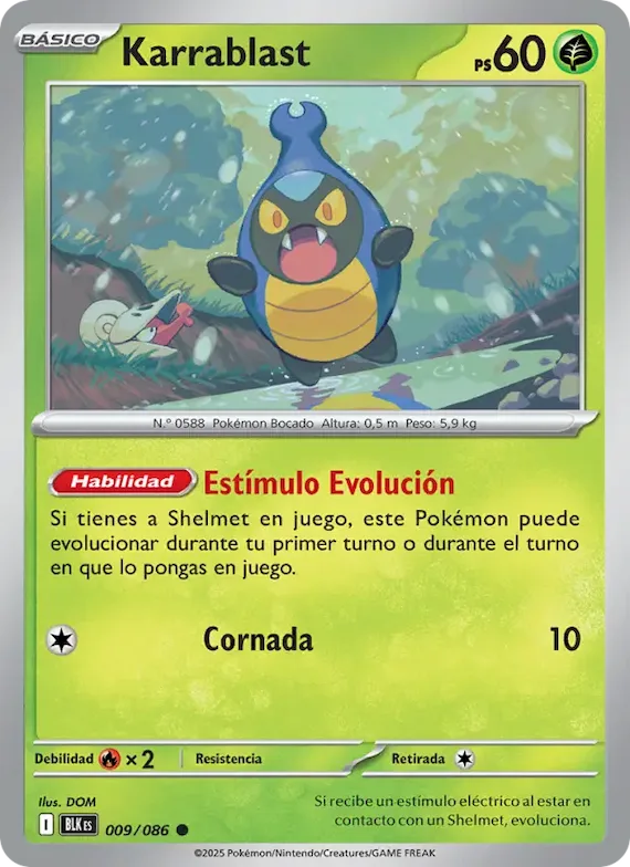 Karrablast (motivo Master Ball) 9 – Fulgor Negro
