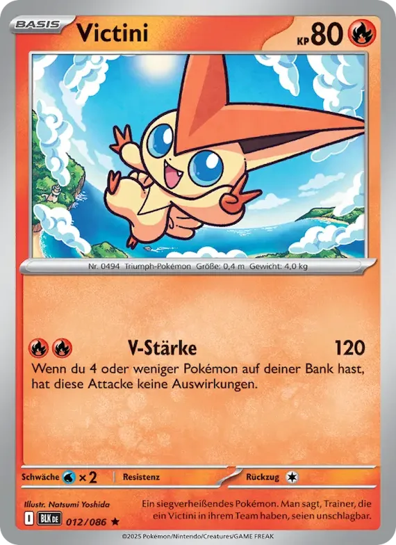 Victini (Meisterball-Muster) 12 – Schwarze Blitze