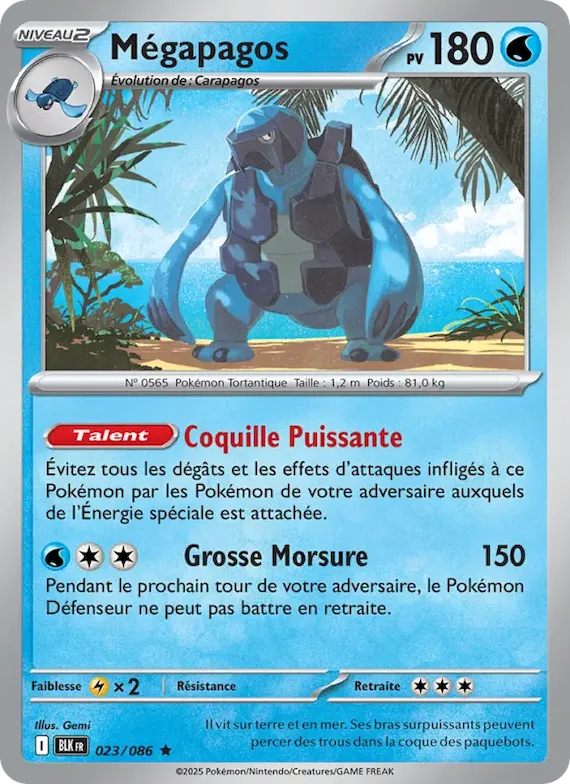 Mégapagos (motif Master Ball) 23 – Foudre Noire