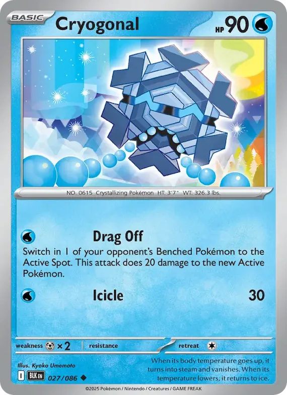 Cryogonal (Master Ball Pattern) #27 – Black Bolt