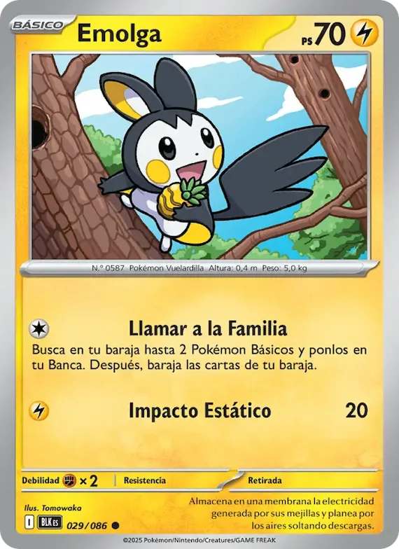 Emolga (motivo Master Ball) 29 – Fulgor Negro
