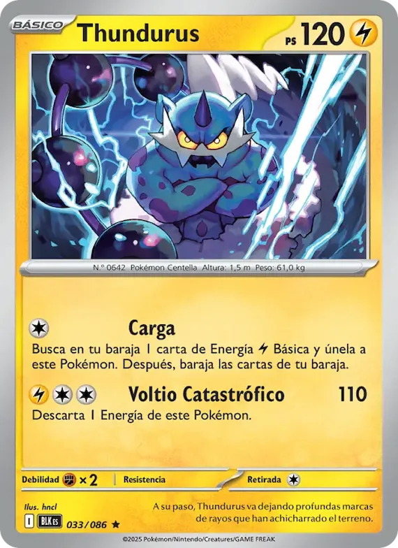 Thundurus (motivo Master Ball) 33 – Fulgor Negro