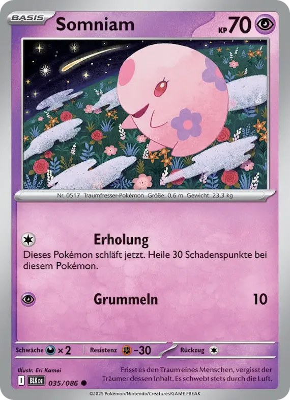 Somniam (Meisterball-Muster) 35 – Schwarze Blitze