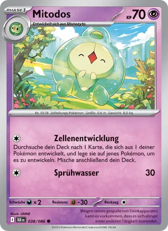 Mitodos (Meisterball-Muster) 38 – Schwarze Blitze