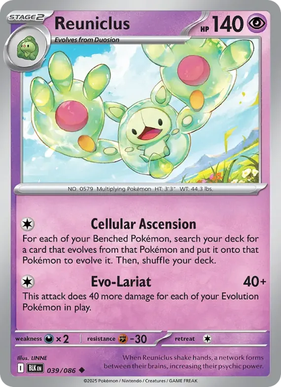 Reuniclus (Master Ball Pattern) #39 – Black Bolt