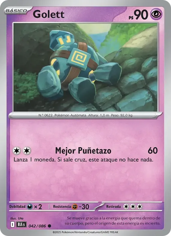 Golett (motivo Master Ball) 42 – Fulgor Negro