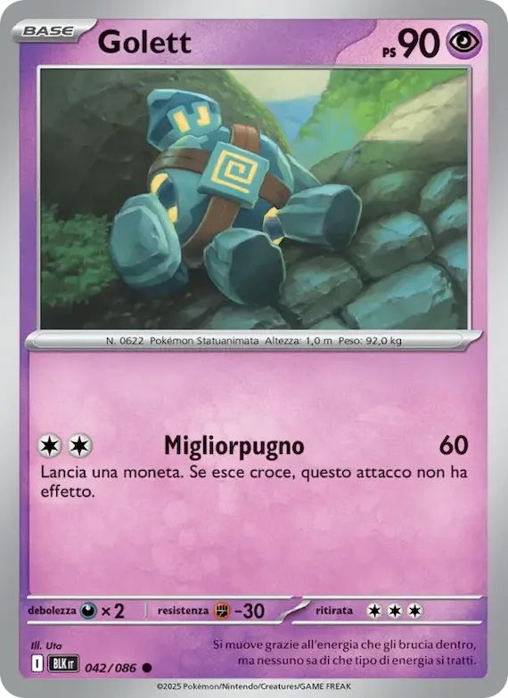 Golett (motivo Master Ball) 42 – Luce Nera