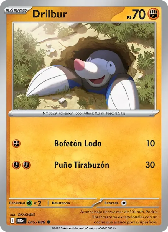Drilbur (motivo Master Ball) 45 – Fulgor Negro
