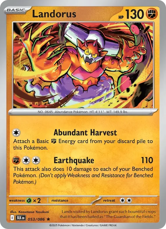 Landorus (Master Ball Pattern) #53 – Black Bolt