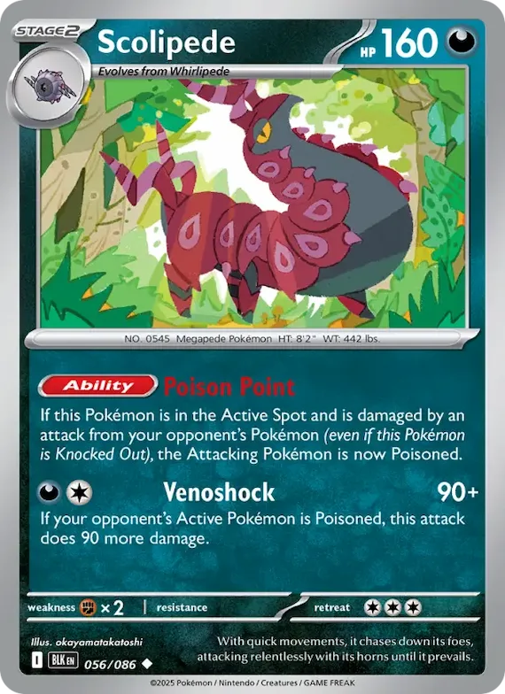 Scolipede (Master Ball Pattern) #56 – Black Bolt