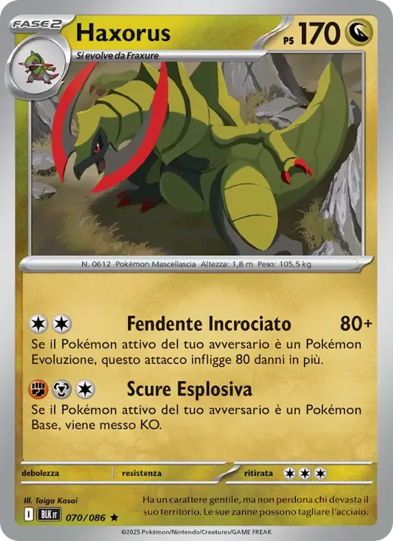 Haxorus (motivo Master Ball) 70 – Luce Nera
