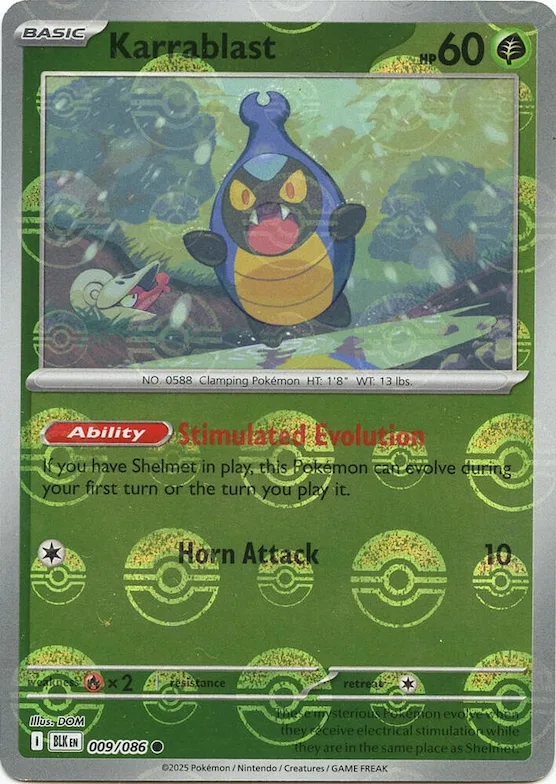 Karrablast (padrão Poké Bola) 9 – Raio Preto