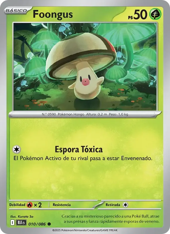 Foongus (motivo Poké Ball) 10 – Fulgor Negro