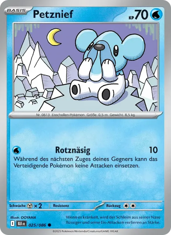 Petznief (Pokéball-Muster) 25 – Schwarze Blitze