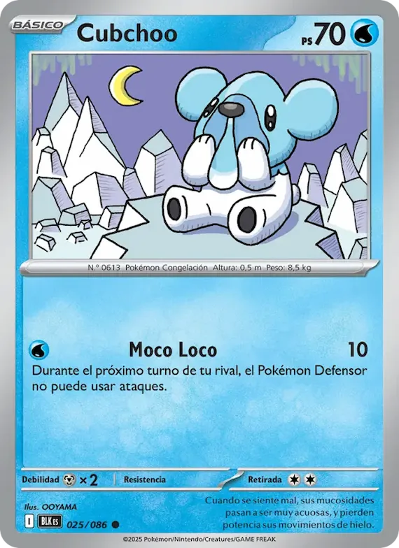 Cubchoo (motivo Poké Ball) 25 – Fulgor Negro