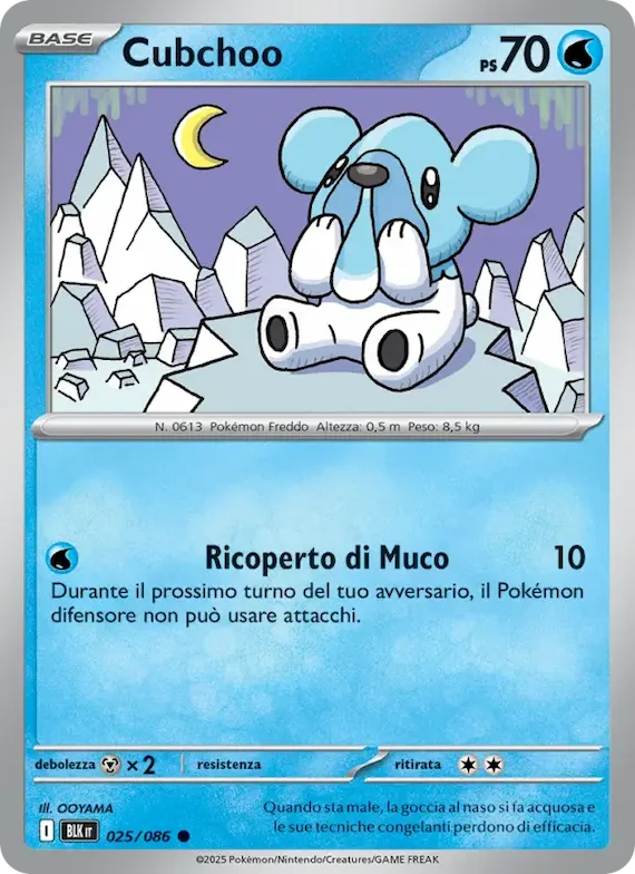 Cubchoo (motivo Poké Ball) 25 – Luce Nera