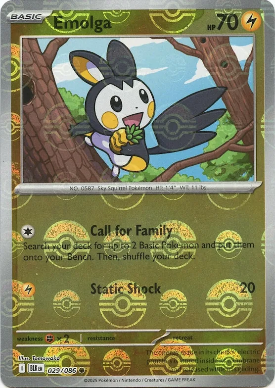 Emolga (motif Poké Ball) 29 – Foudre Noire