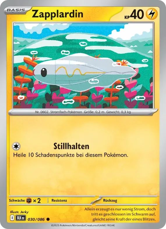 Zapplardin (Pokéball-Muster) 30 – Schwarze Blitze