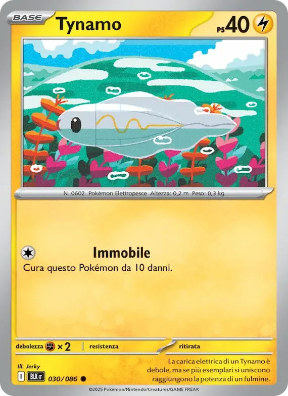 Tynamo (motivo Poké Ball) 30 – Luce Nera