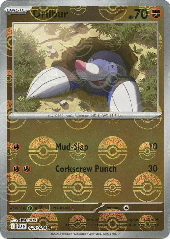 Rotomurf (Pokéball-Muster) 45 – Schwarze Blitze