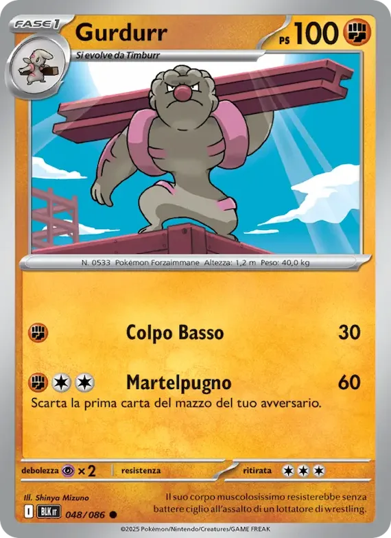 Gurdurr (motivo Poké Ball) 48 – Luce Nera