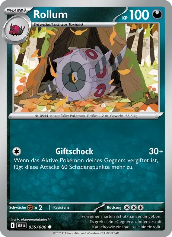 Rollum (Pokéball-Muster) 55 – Schwarze Blitze