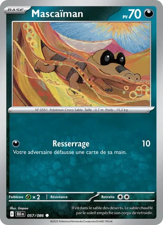 Mascaïman (motif Poké Ball) 57 – Foudre Noire