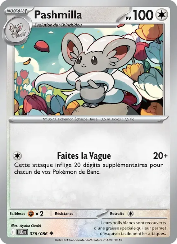 Pashmilla (motif Poké Ball) 76 – Foudre Noire