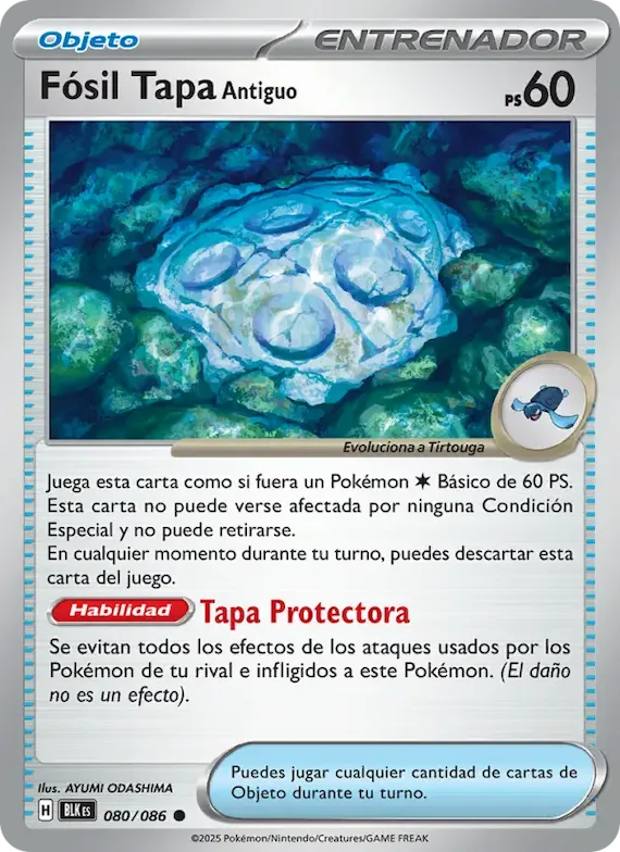 Fósil Tapa Antiguo (motivo Poké Ball) 80 – Fulgor Negro