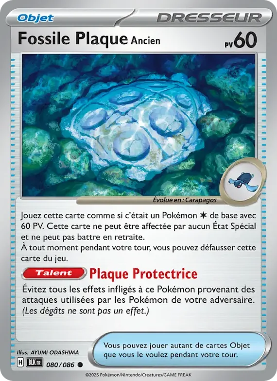 Fossile Plaque Ancien (motif Poké Ball) 80 – Foudre Noire