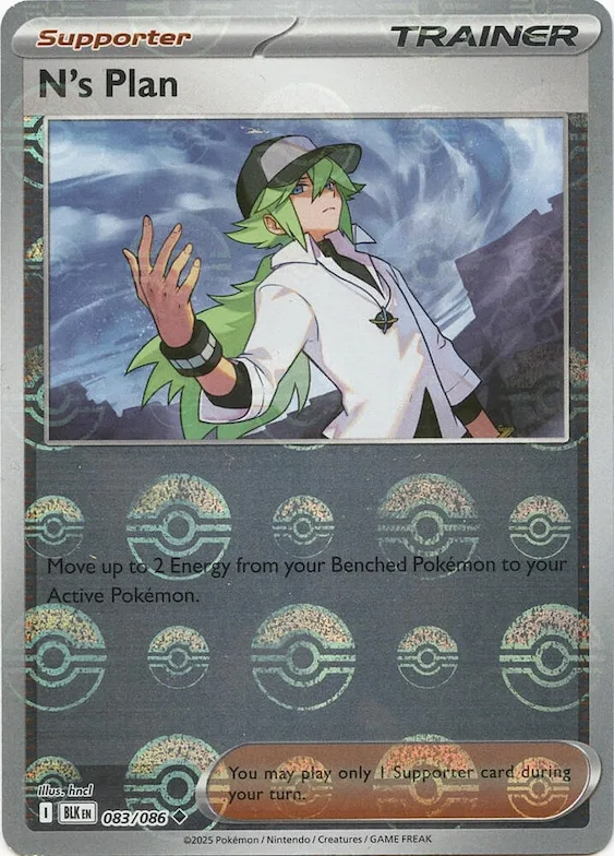 Plan de N (motif Poké Ball) 83 – Foudre Noire