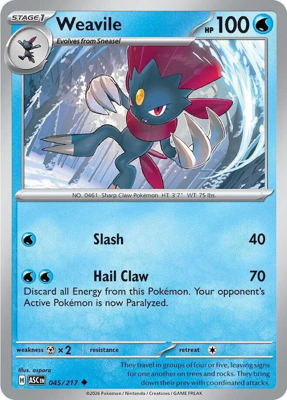 Weavile 45 – Heróis Excelsos