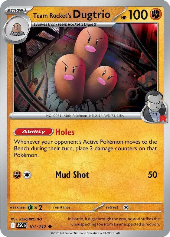 Dugtrio del Team Rocket 101 – Ascesa Eroica
