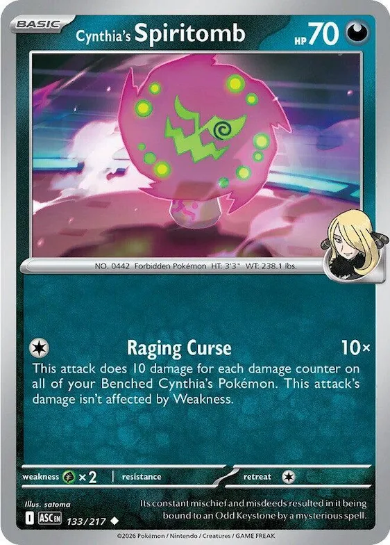 Spiritomb de Cynthia 133 – Héros Transcendants